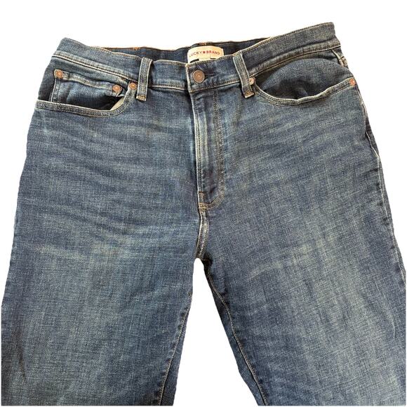 Lucky Brand Men’s Jeans Blue Denim 121 Slim Straight Tag 34x32 Actual 34x29.5 - Picture 5 of 16